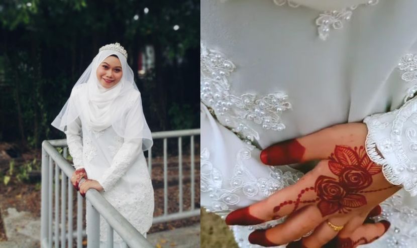 Kasihan Pengantin perempuan dah bersiap mekap pakai  baju  